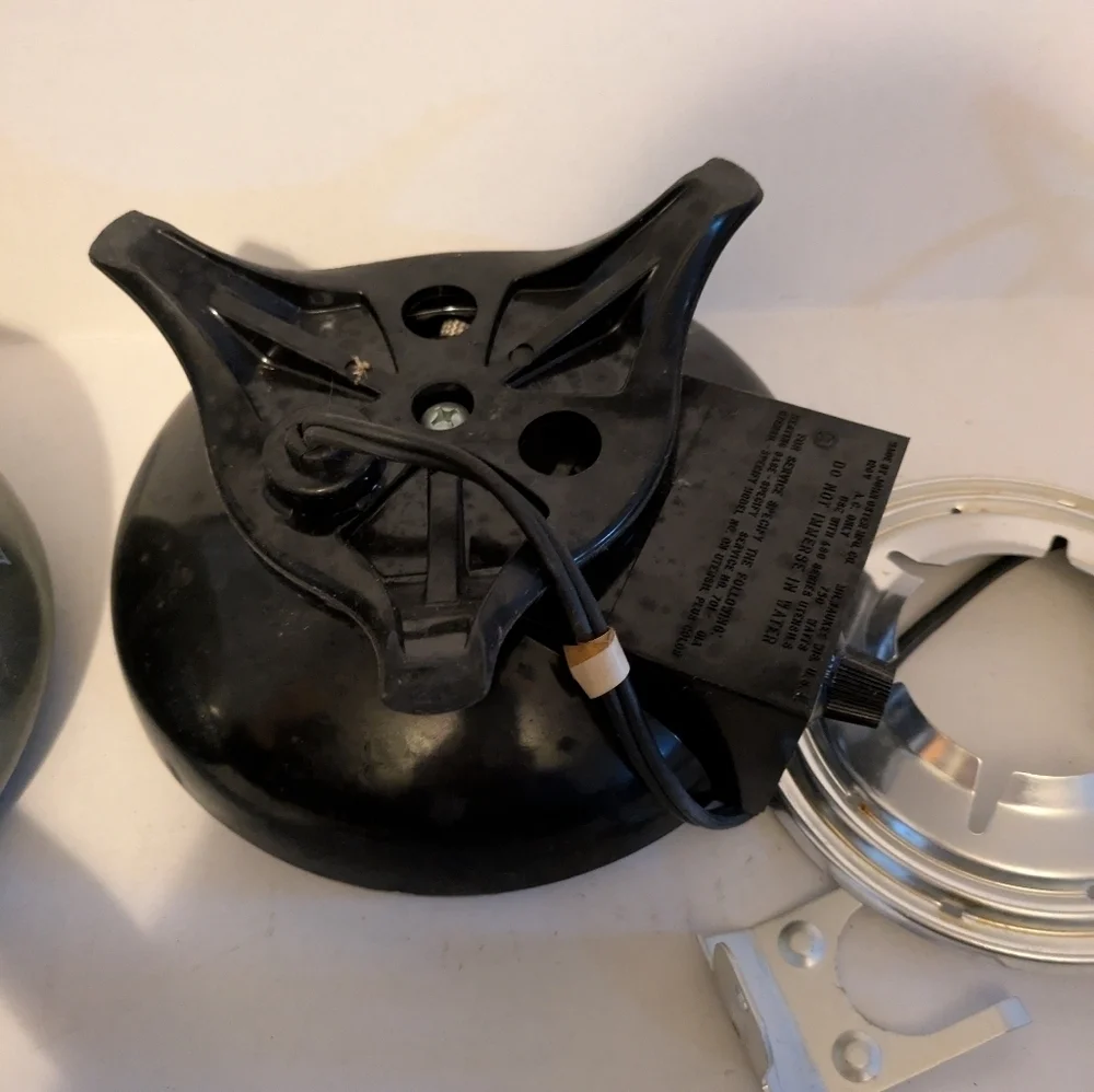 Vintage Oster Electric Fondue Set with forks.